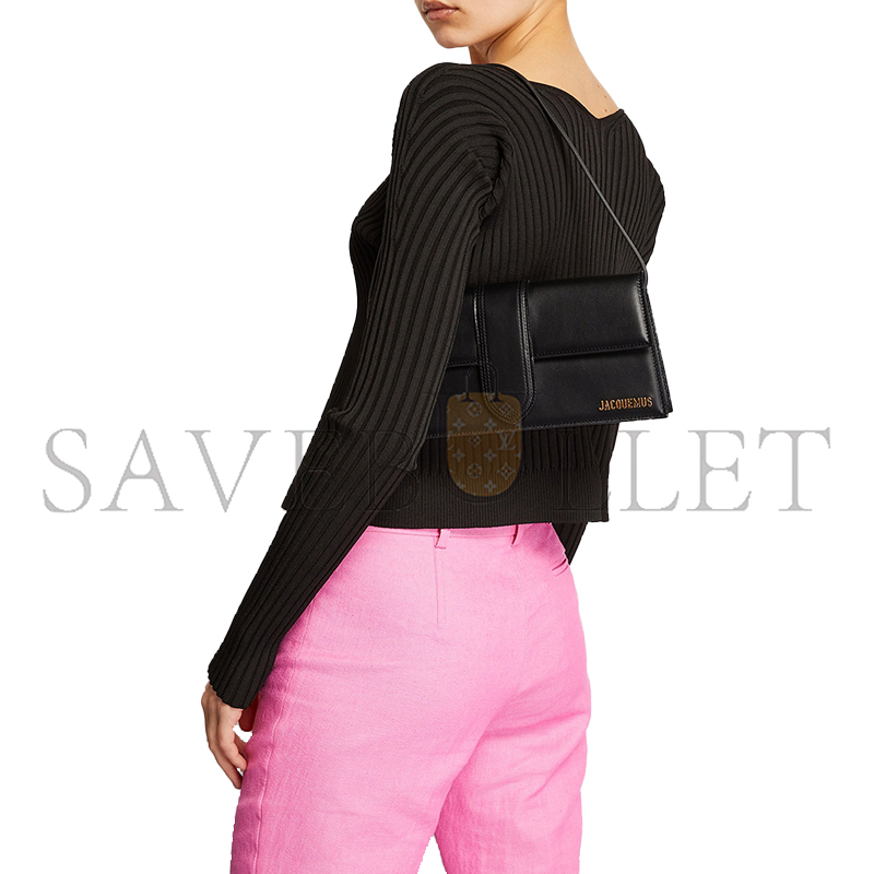 JACQUEMUS LEATHER LE BAMBINO LONG SHOULDER BAG 22E221BA013 (28*13*6cm)